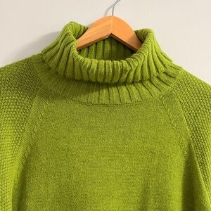Green Turtleneck Sweater